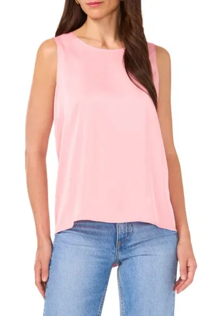 Vince Camuto Sleeveless High-low Top In Faded Rose