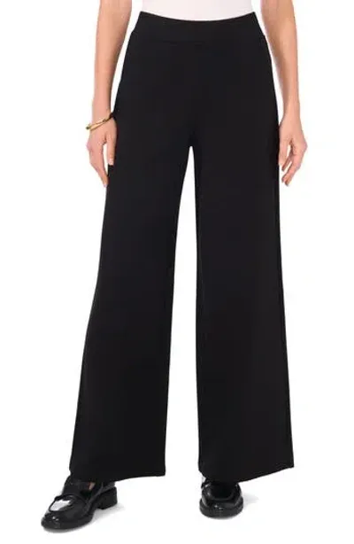 Vince Camuto Wide Leg Pull-on Pants In Rich Black