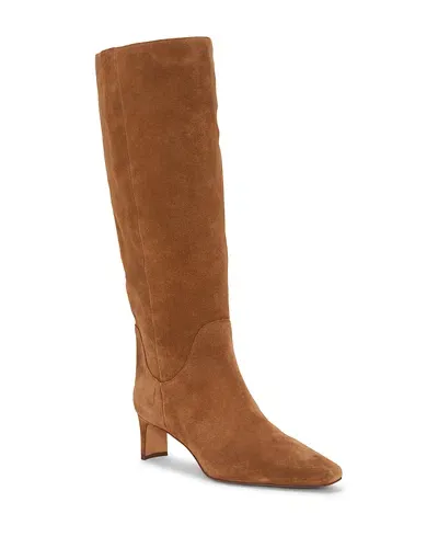 Vince Camuto Women's Avriah Wide Calf Mid Heel Boots In Reishi