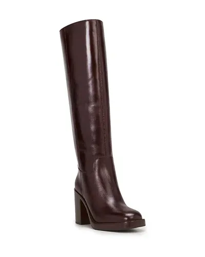 Vince Camuto Women's Gibi Extra Wide Calf High Heel Boots In Dark Brown