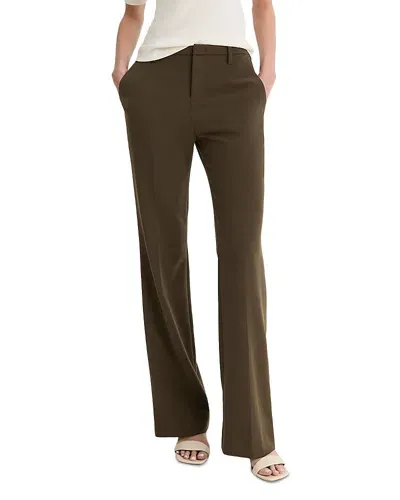 Vince High Rise Flare Leg Pants In Vine