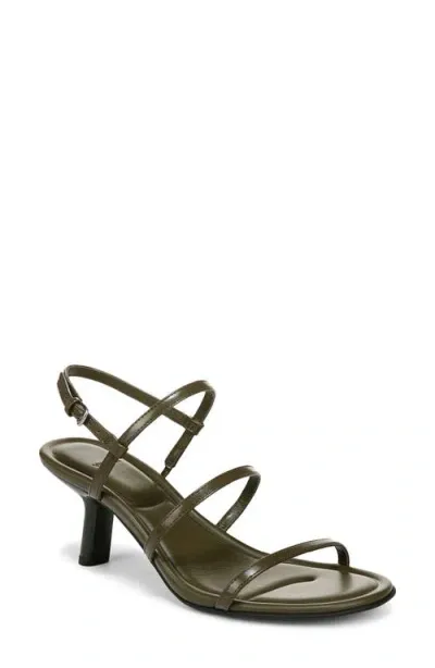 Vince Josie Slingback Sandal In Military Green Leather