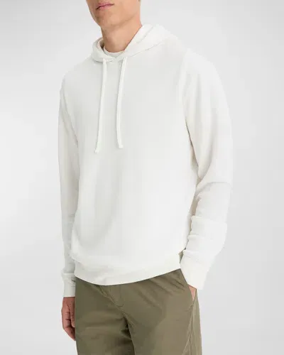 Vince Double Face Pullover Hoodie In Classic Cream