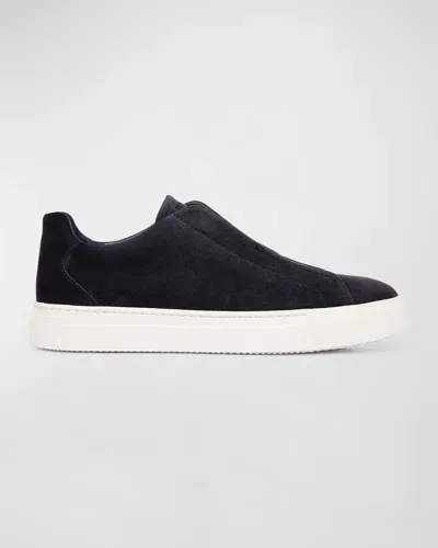 Vince Men's Lakewood Suede Low-top Sneakers In Coastal