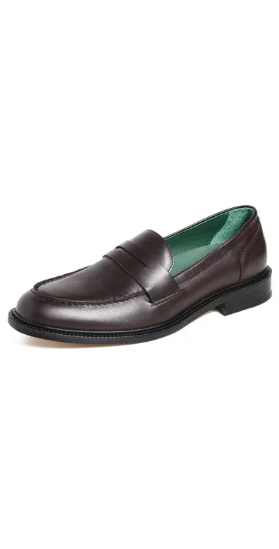 Vince Rafael Suede Loafers Cocoa Brown