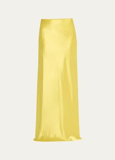 Vince Satin Maxi Skirt In Danjou