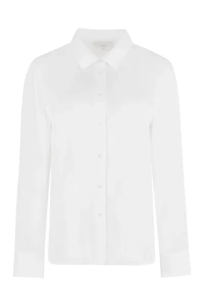 Vince Silk Shirt In White