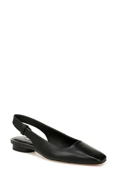 Vince Vida Slingback Flat In Black