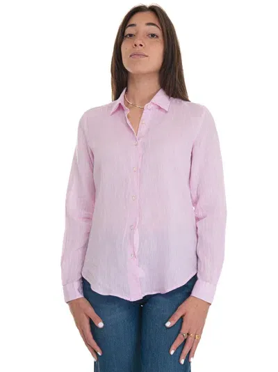 Vincenzo De Lauziers Amalfi Linen Shirt In Pink