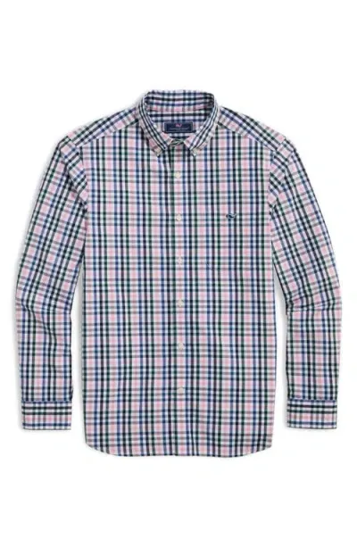 Vineyard Vines Classic Fit Tattersall Poplin Button-down Shirt In Multi