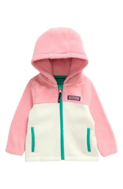 Vineyard Vines Babies'  Harbor Fleece Hooded Jacket In Marshmallow