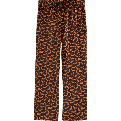 Vineyard Vines Kids' Print Fleece Sleep Pants In Dark Night