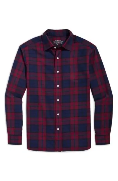 Vineyard Vines Plaid Brushed Twill Button-up Shirt In Crimson Plaid