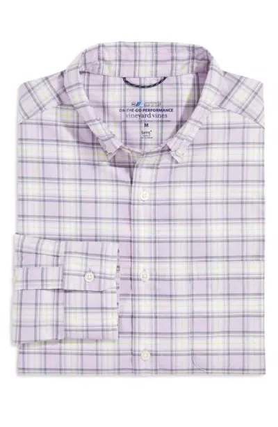 Vineyard Vines Madras Plaid Regular Fit Button Down Shirt In Marshmallow Plaid