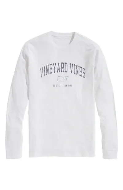 Vineyard Vines Thimble Mainline Graphic T-shirt In White Cap