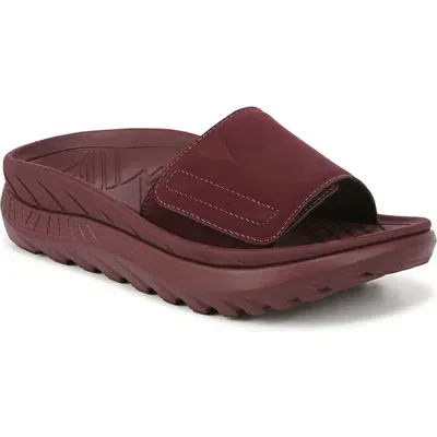 Vionic Rejuvenate Slide Sandal In Port Wine