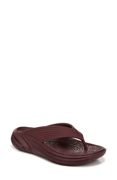 Vionic Tide Rx Flip Flop In Port Wine