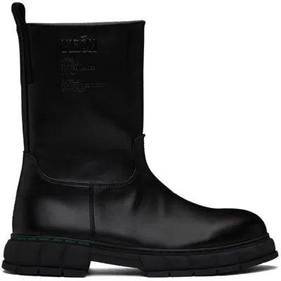 Viron Black Courage Apple Boots In 990 Black