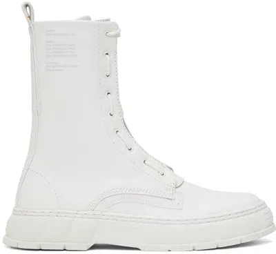 Viron White 1992z Apple Boots In 100 White