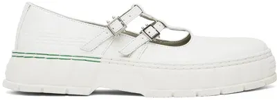 Viron White 2001 Apple Mary Jane Loafers In 100 White