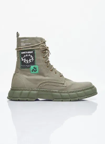 Viron X Carne Bollente 1992 Surplus Boots In Green