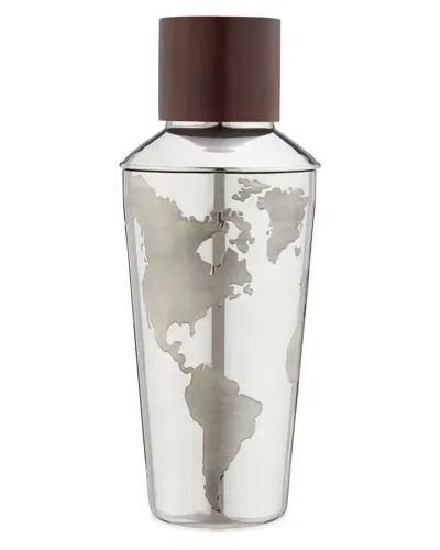 Viski Globe Cocktail Shaker In Silver