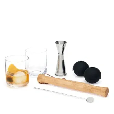 Viski 7-piece Muddled Cocktail Set In Multicolor