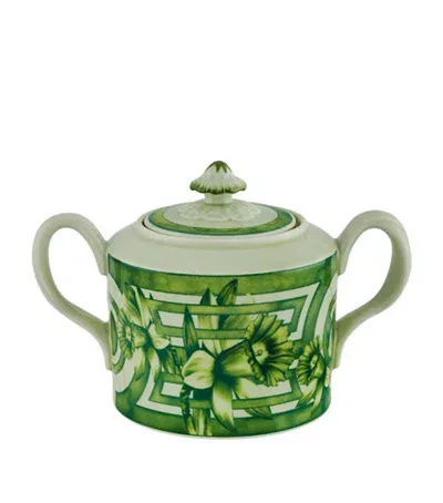 Vista Alegre The Meaning Sugar Bowl In Green