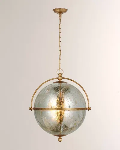 Visual Comfort Signature Bayridge Xl 2-light Pendant By Chapman & Myers - 25" In Gold