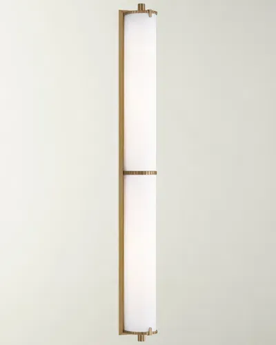 Visual Comfort Signature Calliope Over The Mirror Bath Light By Thomas O'brien In Gold