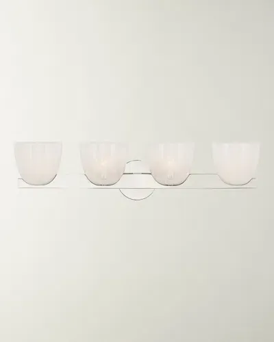 Visual Comfort Signature Carola 4-light Bath Sconce By Aerin In Polished Nickel