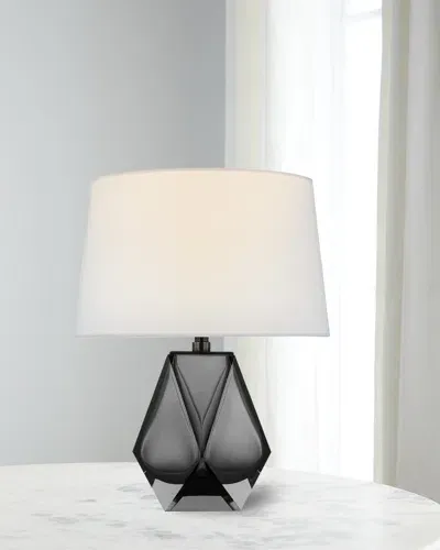 Visual Comfort Signature Gemma Small Table Lamp By Chapman & Myers - 16.5" In Gray