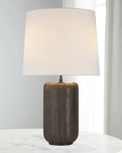 Visual Comfort Signature Minx Large Table Lamp By Thomas O'brien In Crystal Bronze