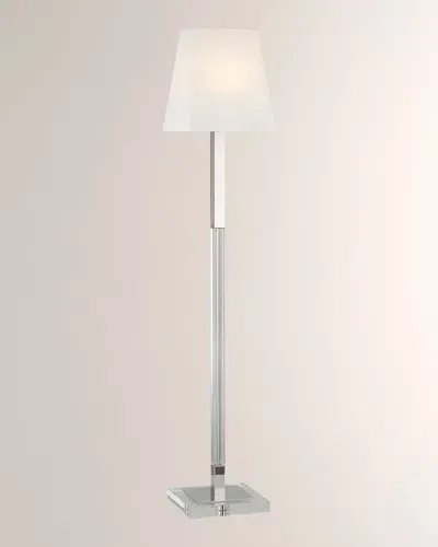 Visual Comfort Signature Reagan Medium Reading Floor Lamp By Chapman & Myers In Polished Nickel