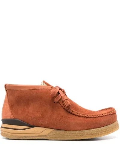 Visvim Beuys Trekker-folk Boots In Light Brown