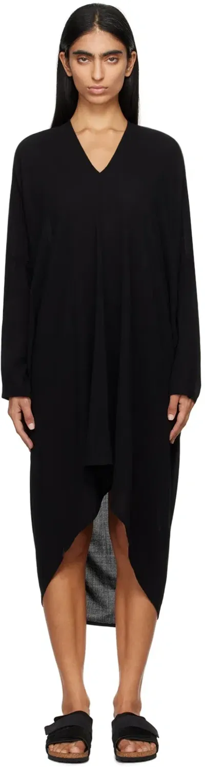 Visvim Black Ruana Midi Dress