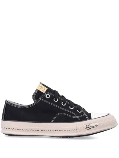 Visvim Skagway Canvas Sneakers In Black