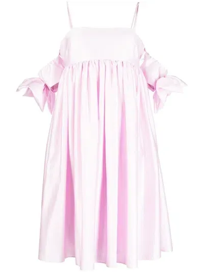 Vivetta Oversized Bow Dress In Rosa