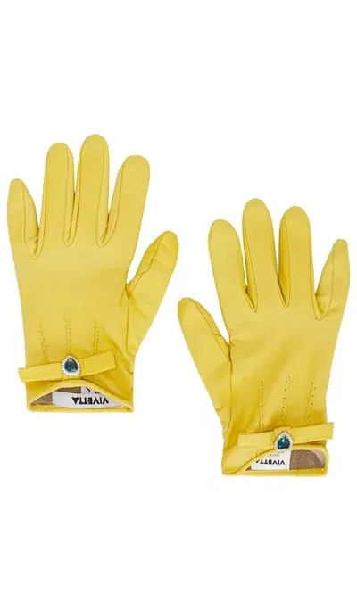 Vivetta Short Glove In Light Yellow