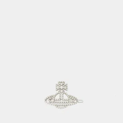 Vivienne Westwood Annalisa Pearl Large Hair Clip -  - Brass - Silver