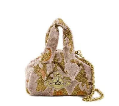 Vivienne Westwood Archive Orb Patch Mini Tote Bag In Multicolor