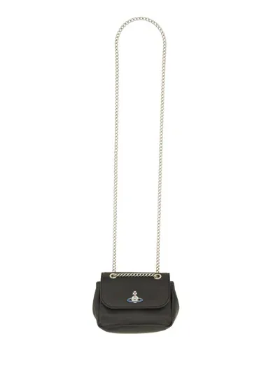 Vivienne Westwood Bag With Chain Small In Black