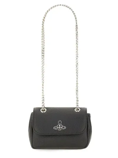 Vivienne Westwood Bag With Chain Small In Black