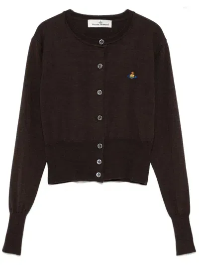 Vivienne Westwood Bea Cardigan In Brown