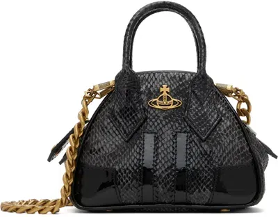 Vivienne Westwood Black Mini Yasmine Chain Bag