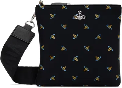 Vivienne Westwood Black Squire Square Crossbody Pouch