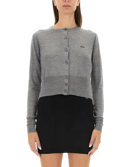 Vivienne Westwood Cardigan "bea" In Grey