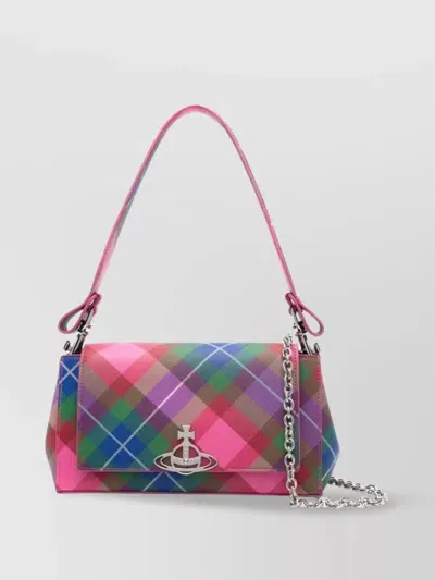 Vivienne Westwood Chain-link Strap Shoulder Bag In Pink