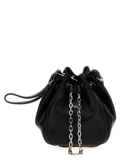 Vivienne Westwood Chrissy Small Shoulder Bags In Black