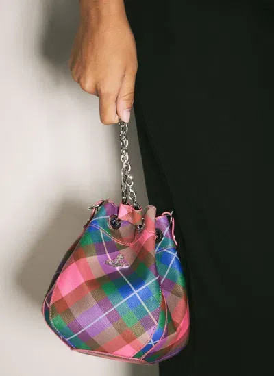 Vivienne Westwood Chrissy Small Bucket Bag In Multicolour